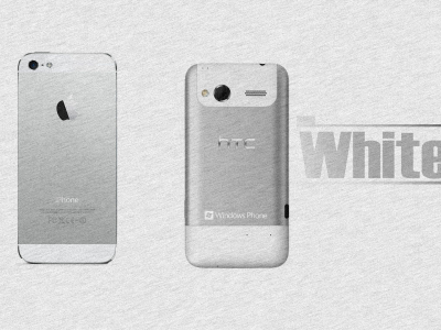 white, phone