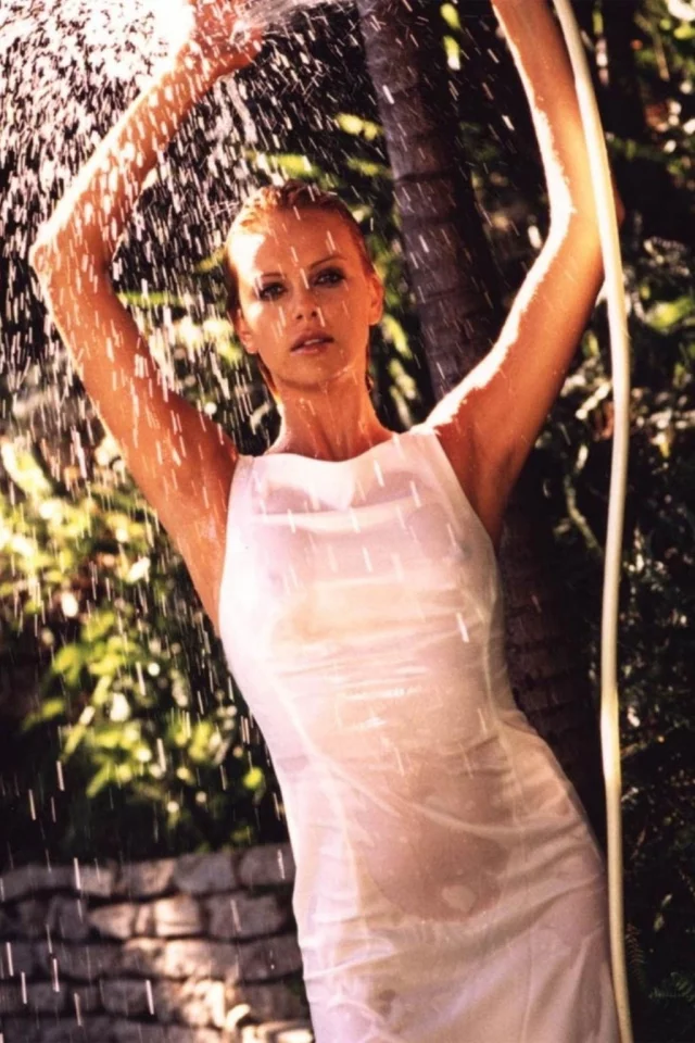 wet, Charlize Theron, модели, женщины, Шарлиз Терон, models, actress, мокрые, women, актрисы