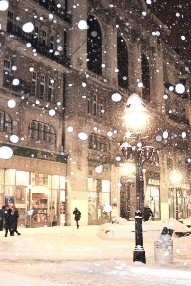 Зимой, Knez Mihajlova street, Belgrade, улицы Князя Михайлова, Белград, Сербия, Serbia, winter