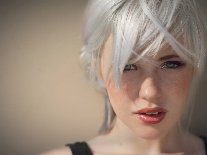 shoot, portraits, aarontyree, Sun, women, bangs, white hair, Devon Jade, gray hair, people, , fashion