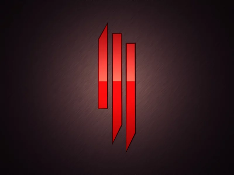 Skrillex, красный, Skrillex логотип, dubstep, music, дабстеп, Музыка, red, skrillex logo