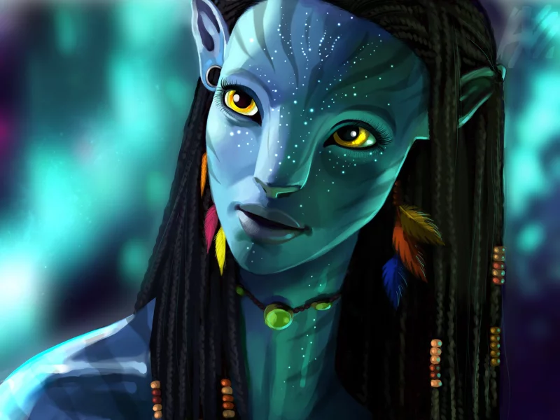 Аватар, кино, Avatar, Нейтири, movies, legacy, наследие, drawings, evil, Neytiri, рисунки, злой