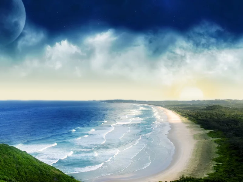 sea, shore