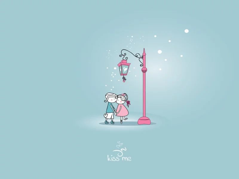 минималистичный, digital art, minimalistic, love, Любовь, kissing, цифровое искусство, поцелуи