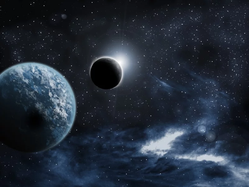 outer space, stars, Луна, Moon, звезды, космос, планеты, planets