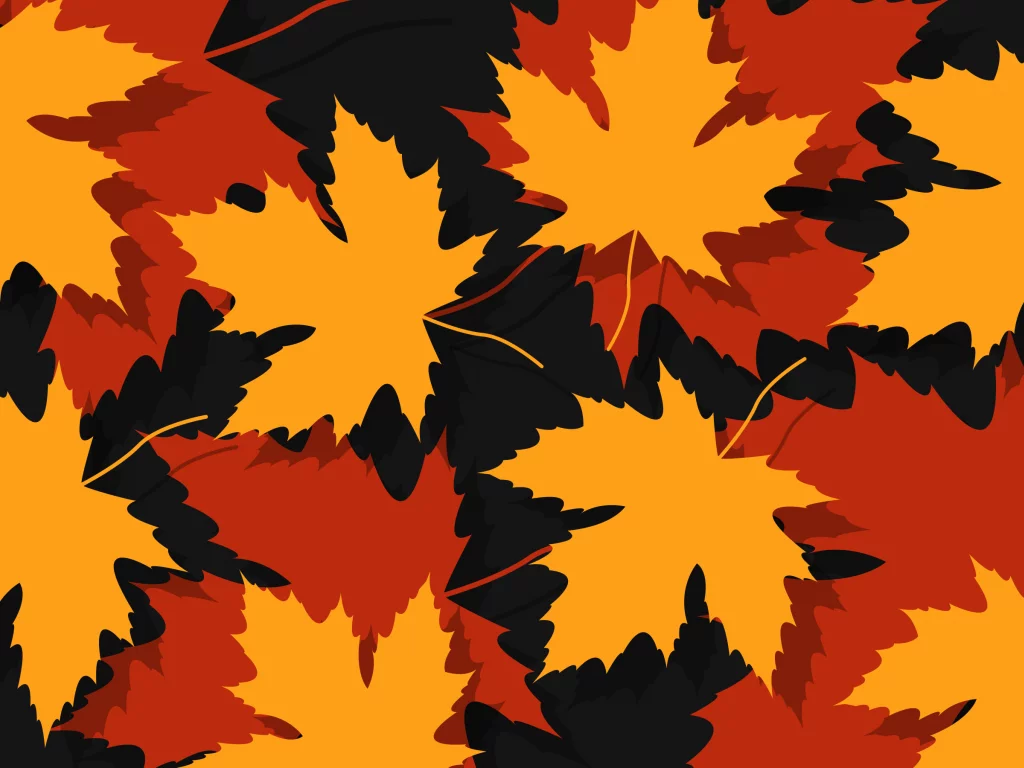 artwork, leaves, minimalistic, autumn, 