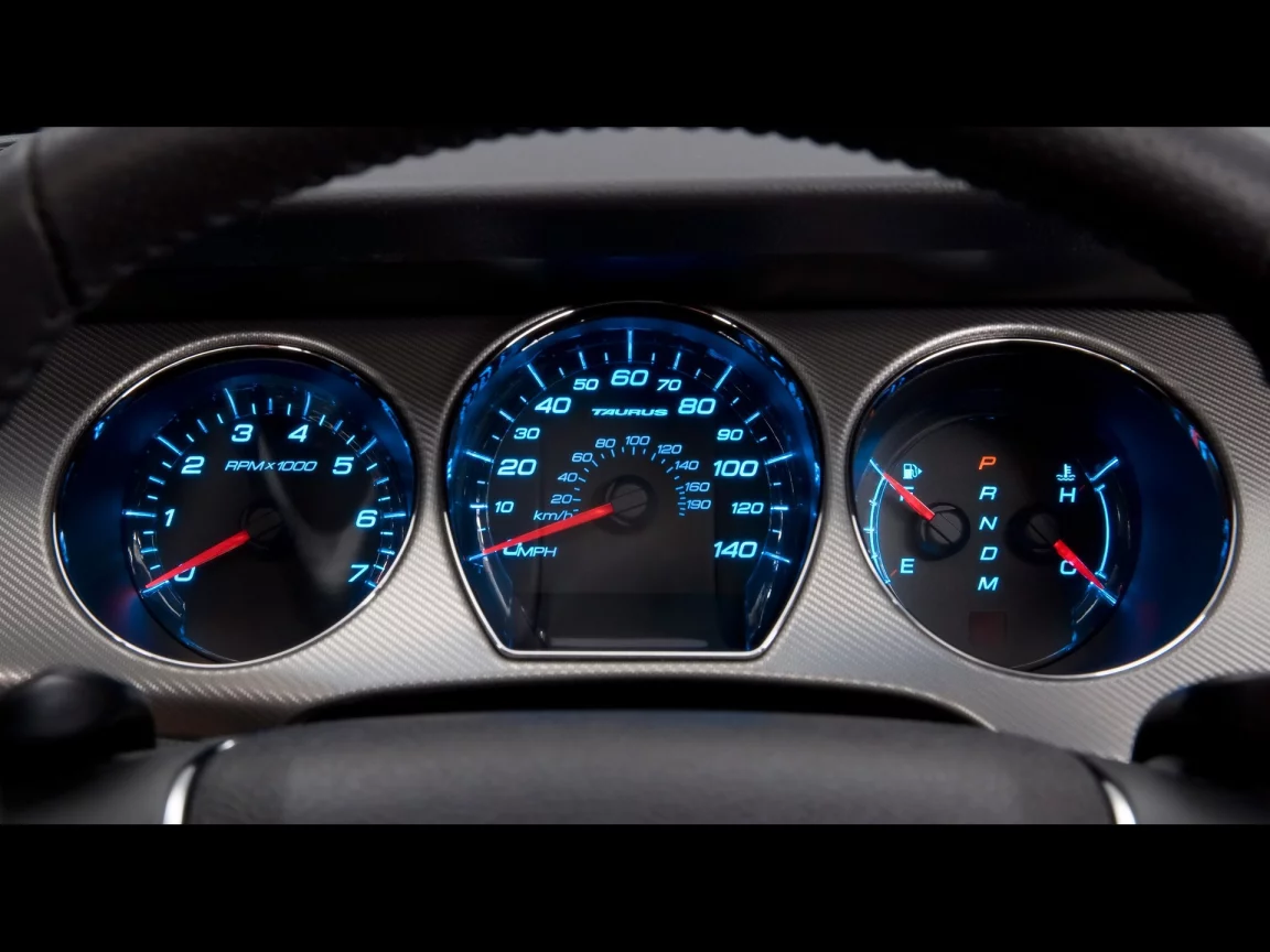 2010, датчики, Ford Taurus, gauges, Ford