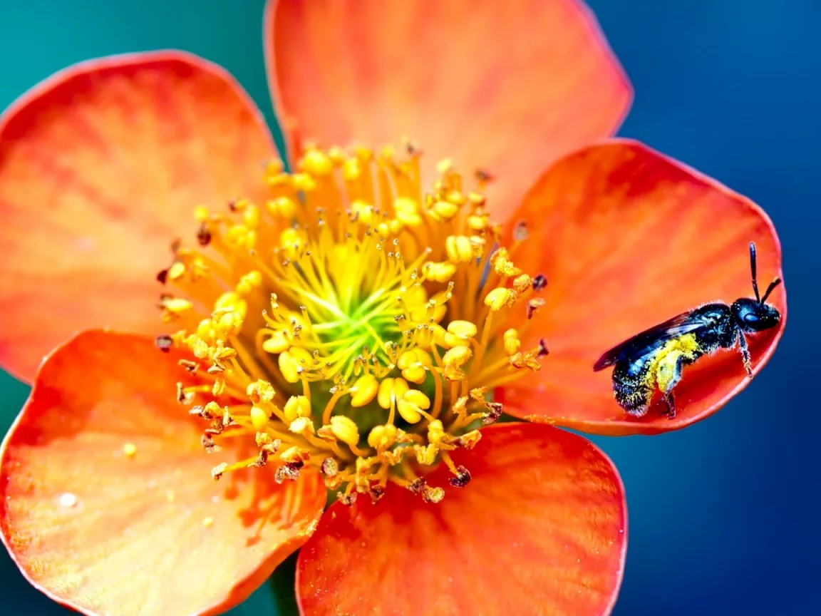 macro, , flowers, hymenopthera, bees