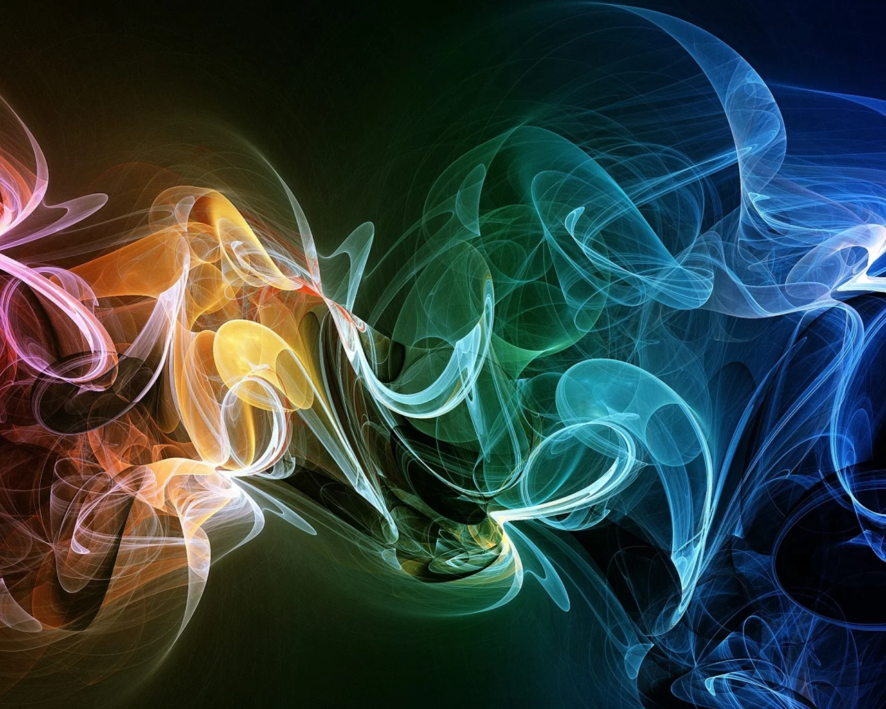 abstract, smoke, многоцветная, радуга, абстрактное, дым, rainbows, multicolor
