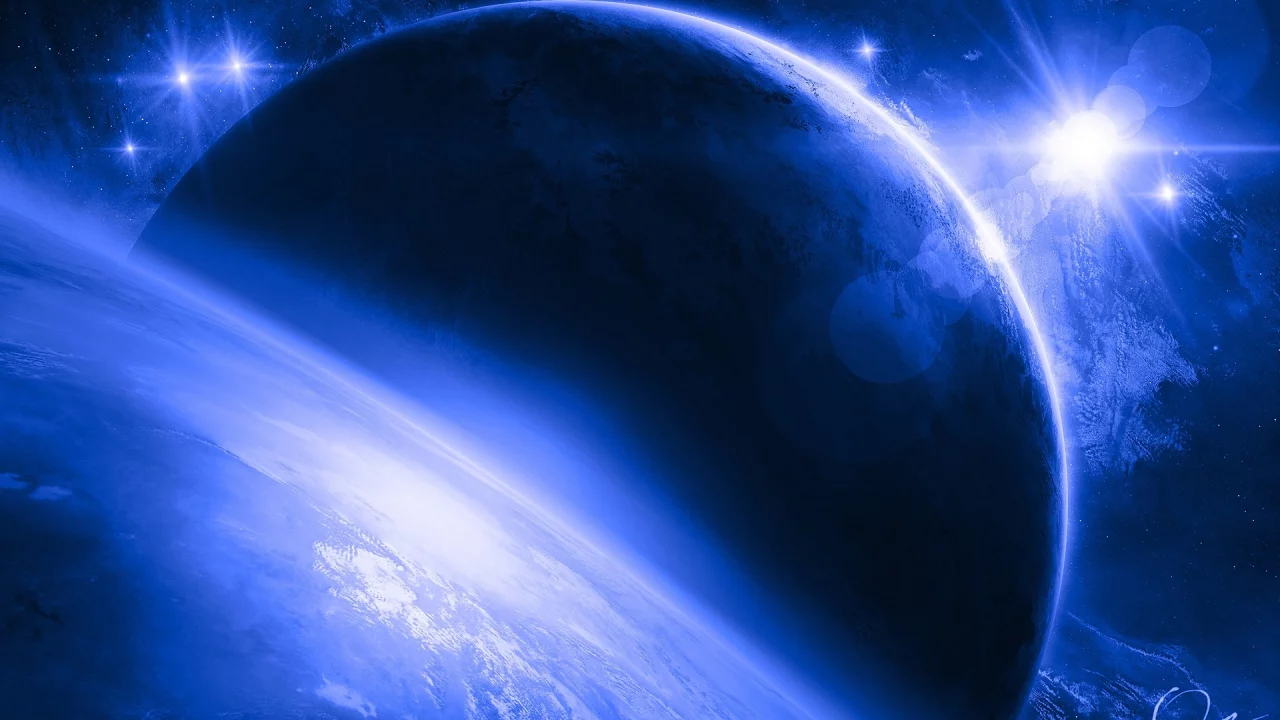 космос, планеты, outer space, stars, planets, звезды, космические искусства, space art, blue, синий