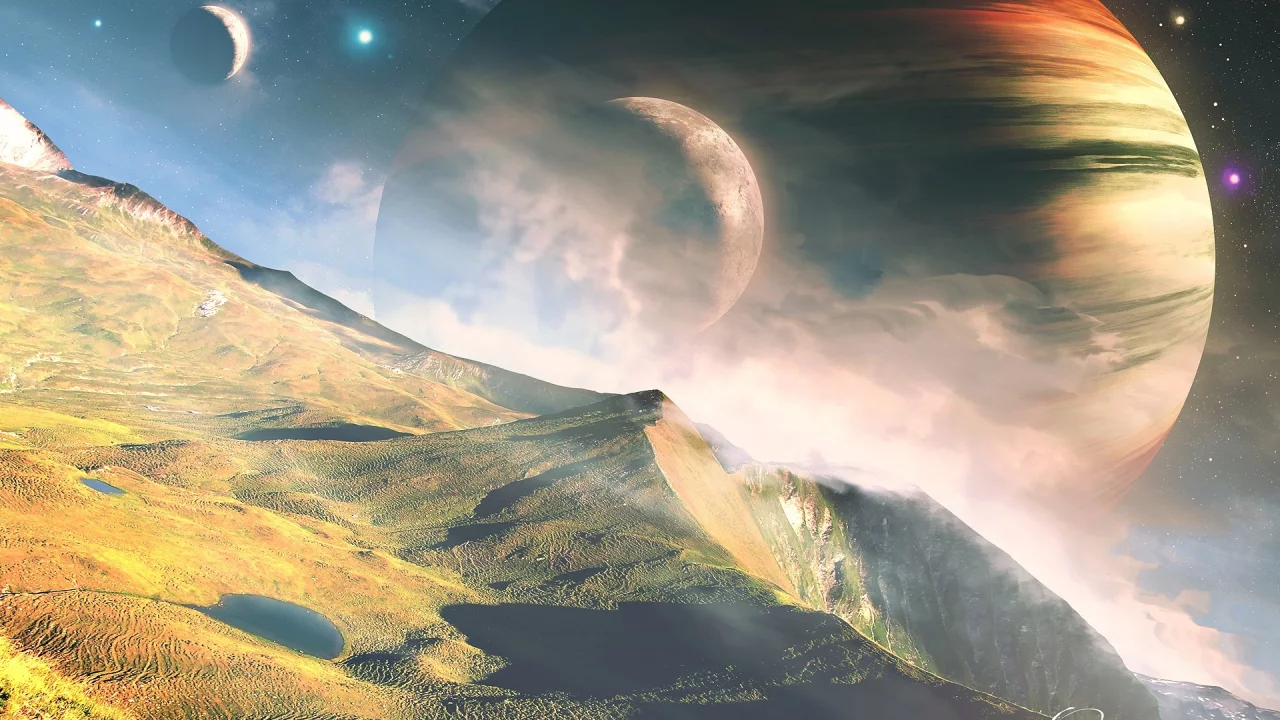1920, , digital art, science fiction, planets