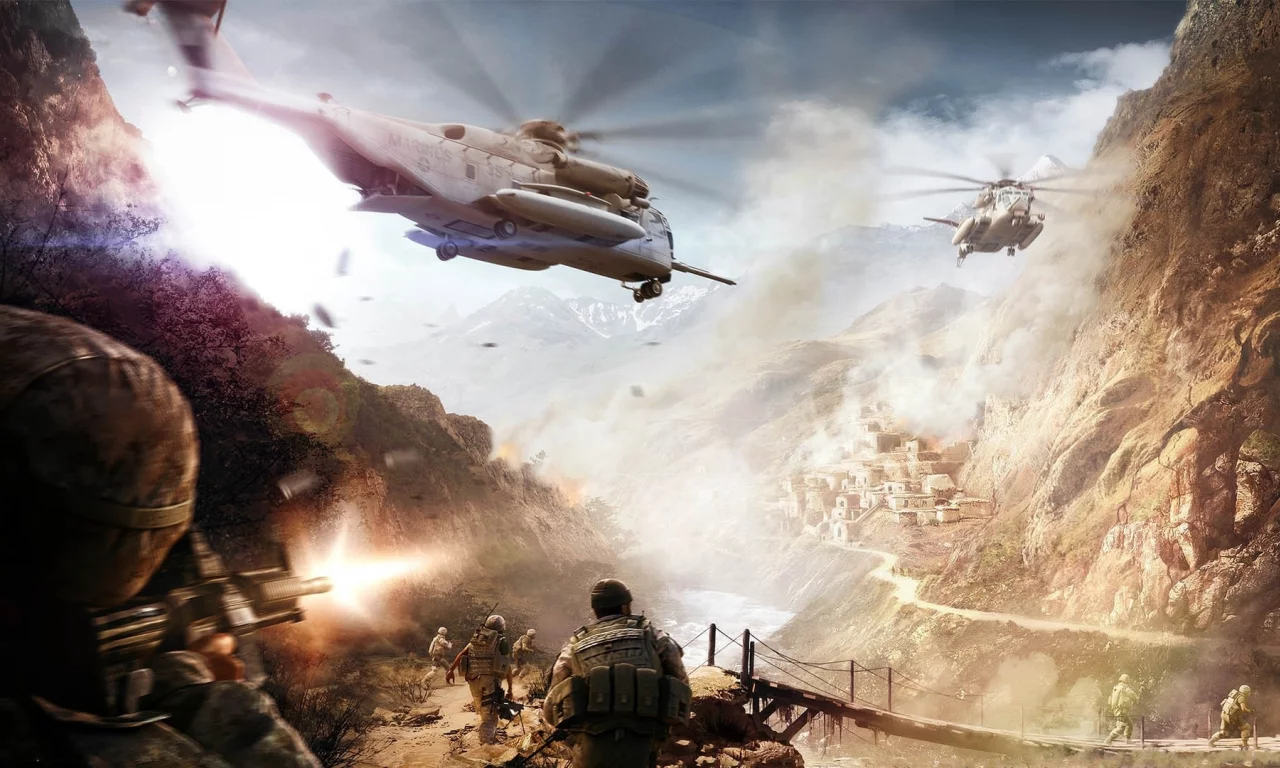 , helicopters, artwork, guns, battles, war, soldiers