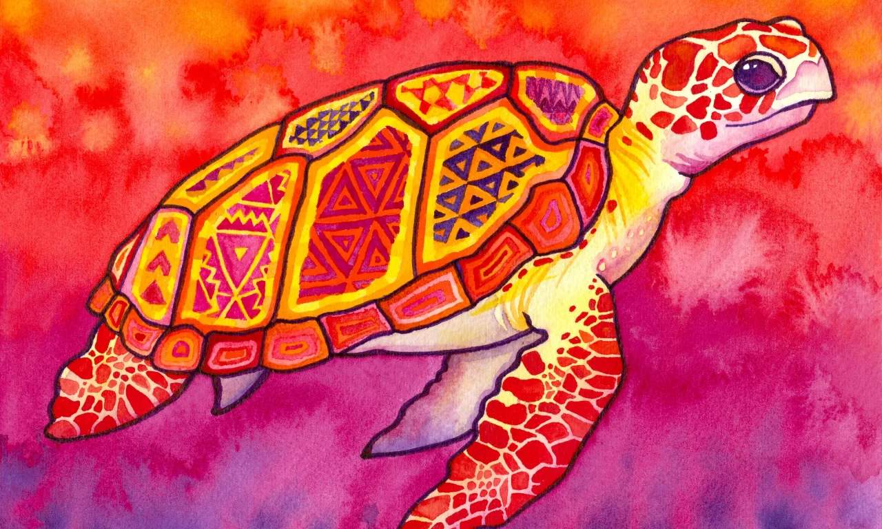 patterns, акварель, paintings, turtles, узоры, абстрактное, sea turtles, черепахи, watercolor, морские черепахи, многоцветная, abstract, multicolor, картины