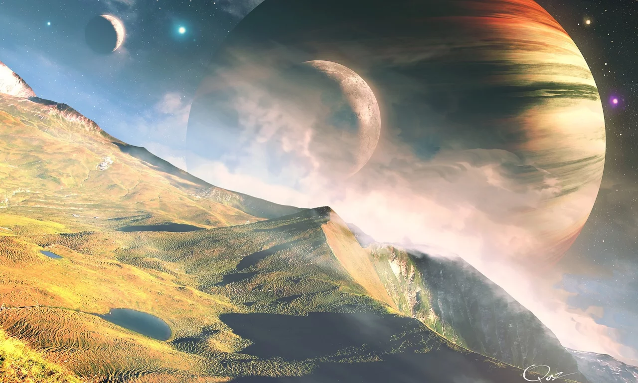 1920, , digital art, science fiction, planets