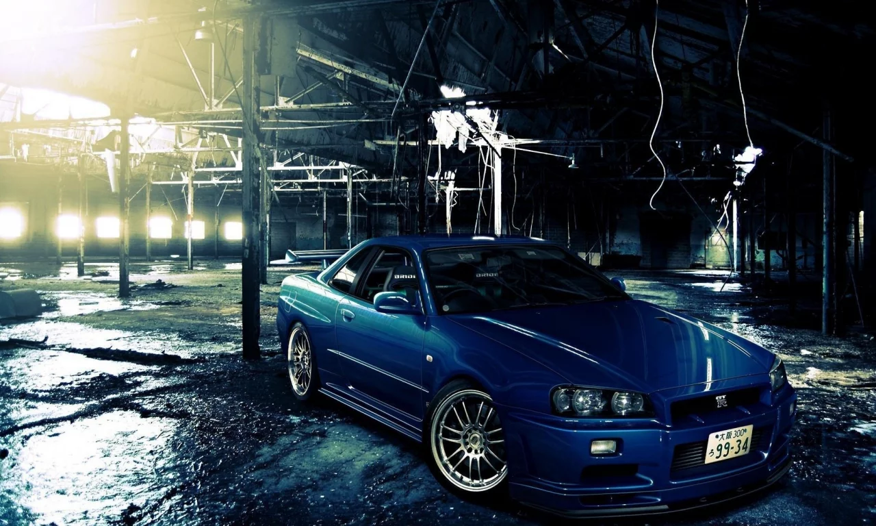 rims, tuning, огни, cars, lights, настроенная, автомобили, Nissan Skyline R34 GT-R, tuned, диски, тюнинг