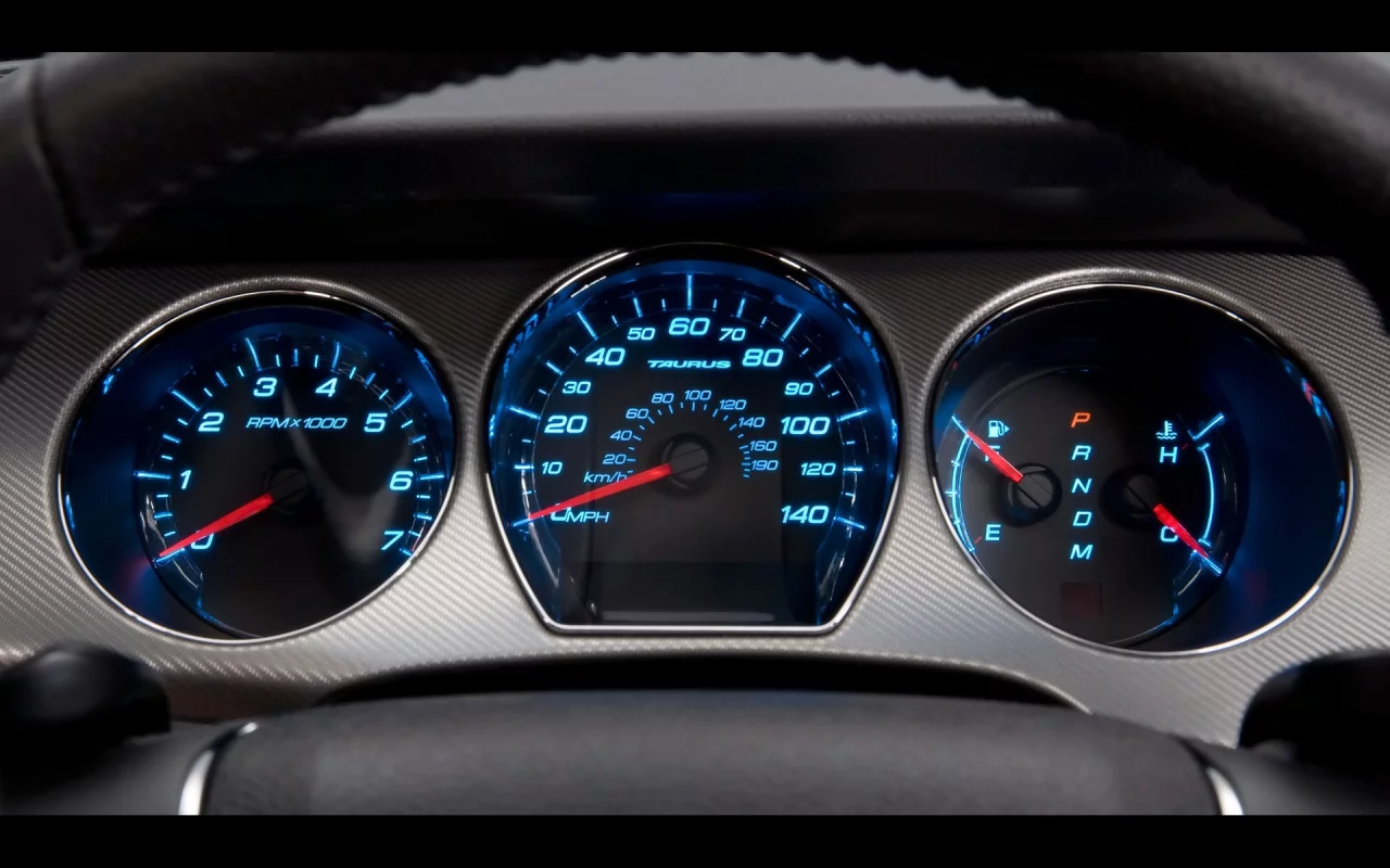 2010, датчики, Ford Taurus, gauges, Ford