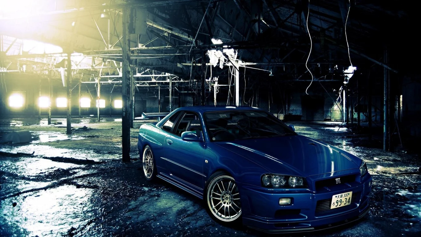 rims, tuning, огни, cars, lights, настроенная, автомобили, Nissan Skyline R34 GT-R, tuned, диски, тюнинг