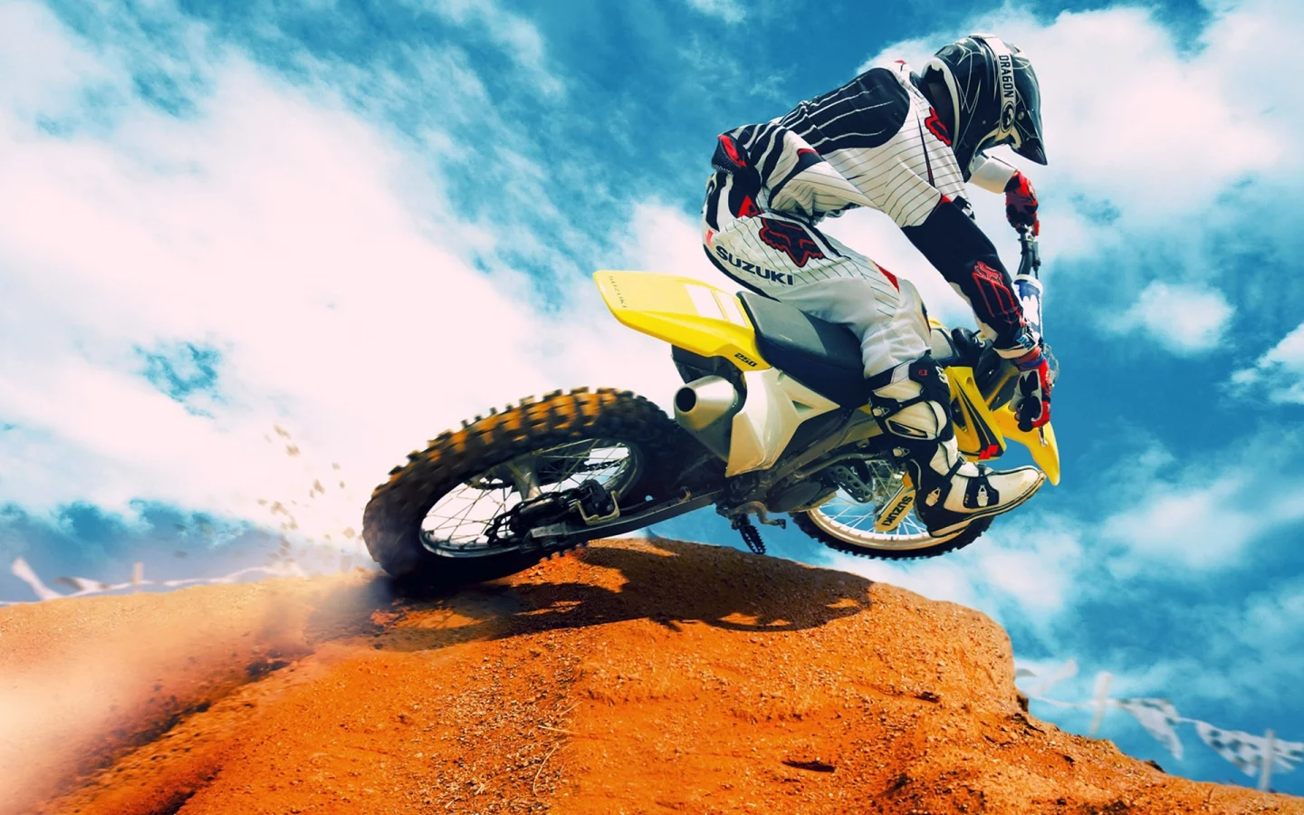 пустыню, desert, motorbikes, мотоциклов