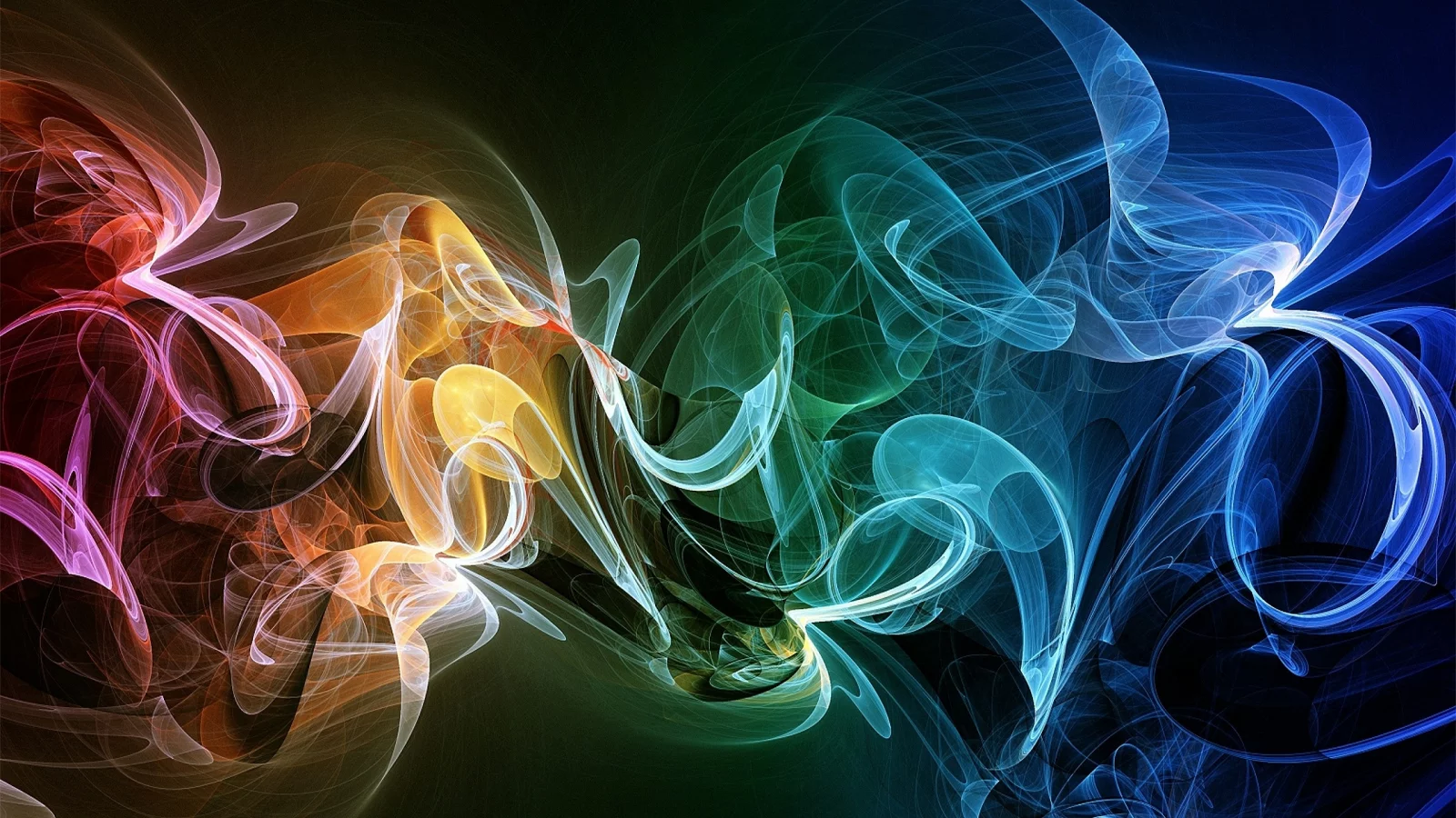 abstract, smoke, многоцветная, радуга, абстрактное, дым, rainbows, multicolor