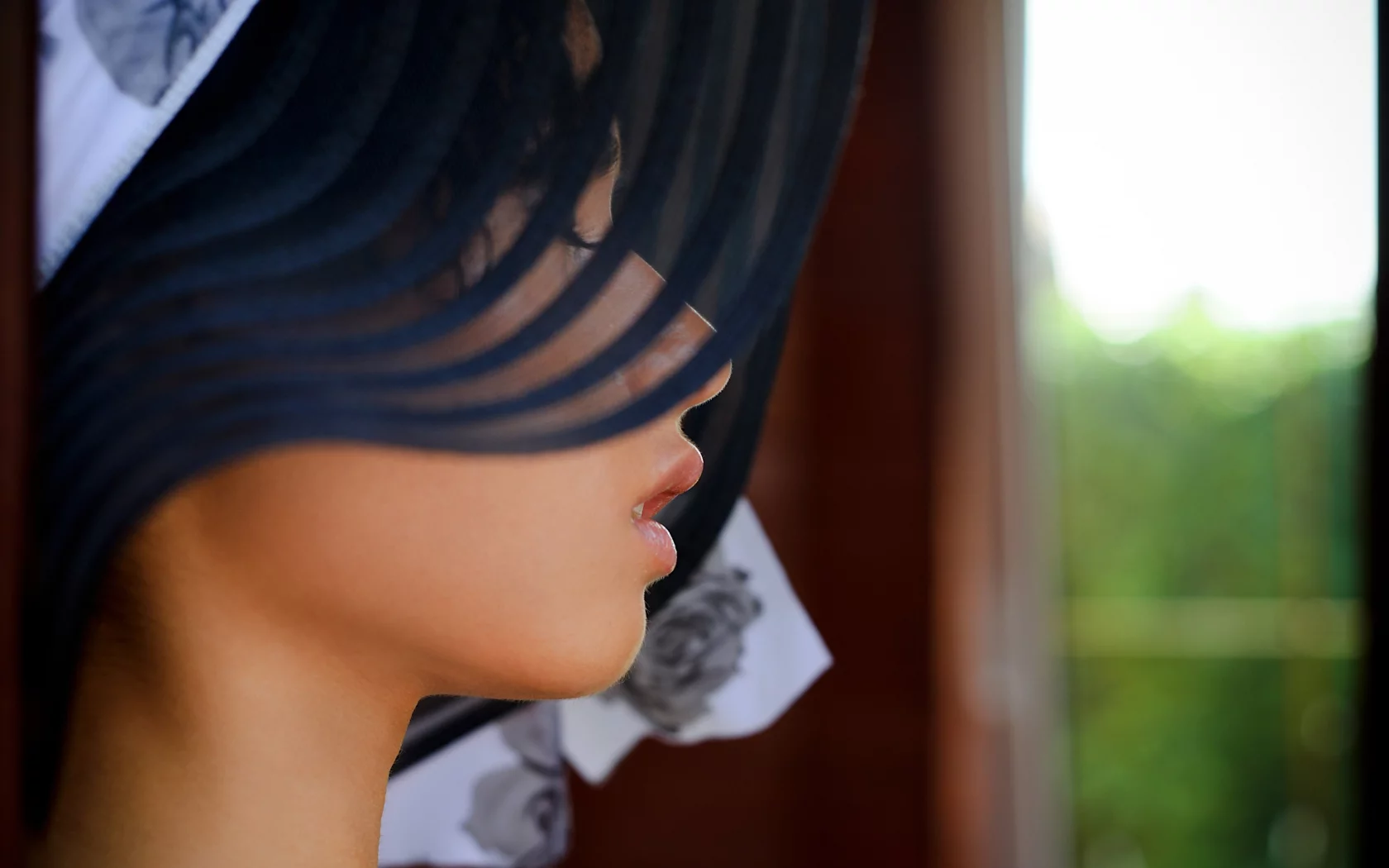 брюнетки, hats, close-up, faces, Pammie Ли, женщины, лица, шляпы, brunettes, Pammie Lee, women, крупным планом
