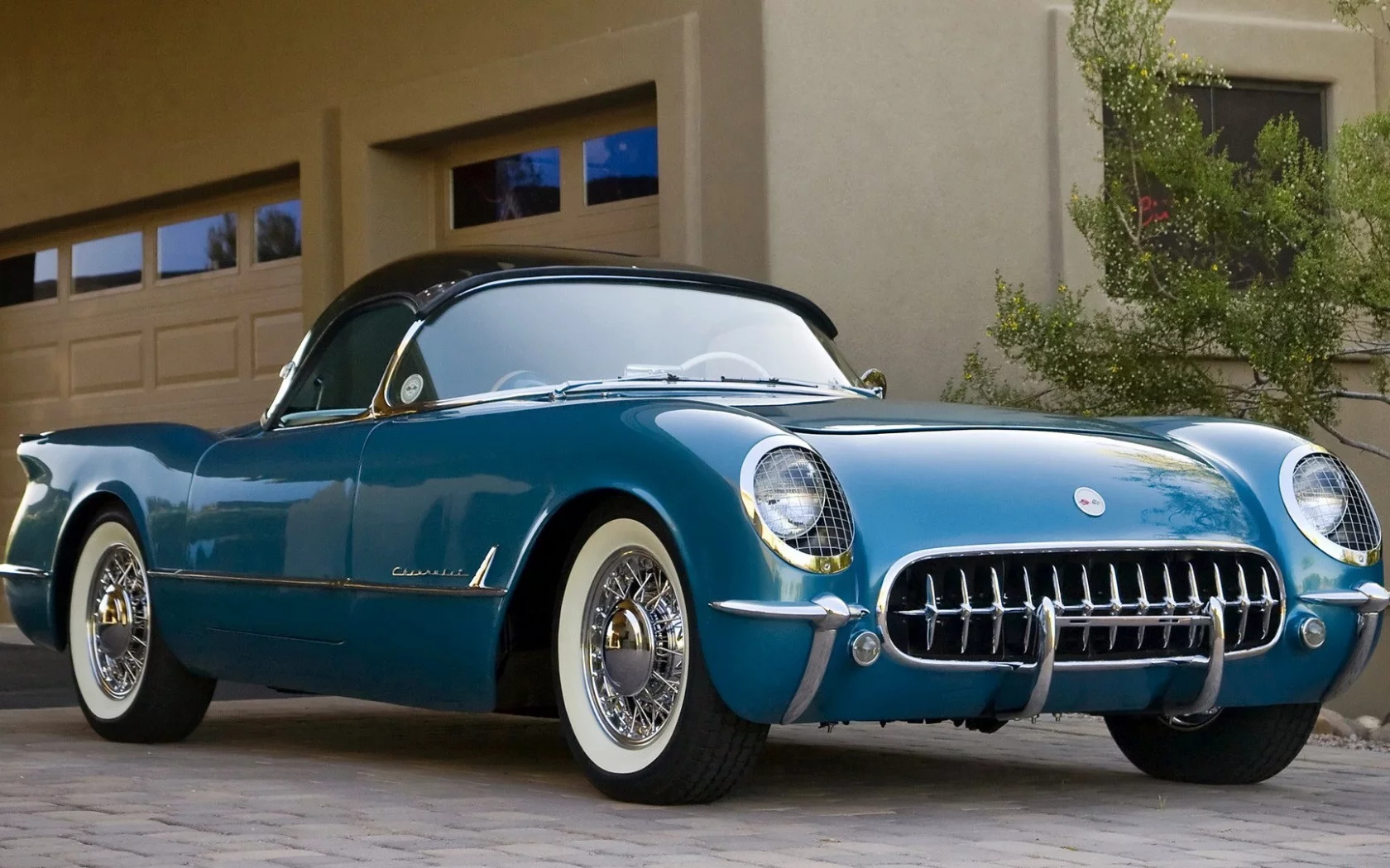 C1, 1954, Corvette, cars, широкоформатный, Автомобили, widescreen