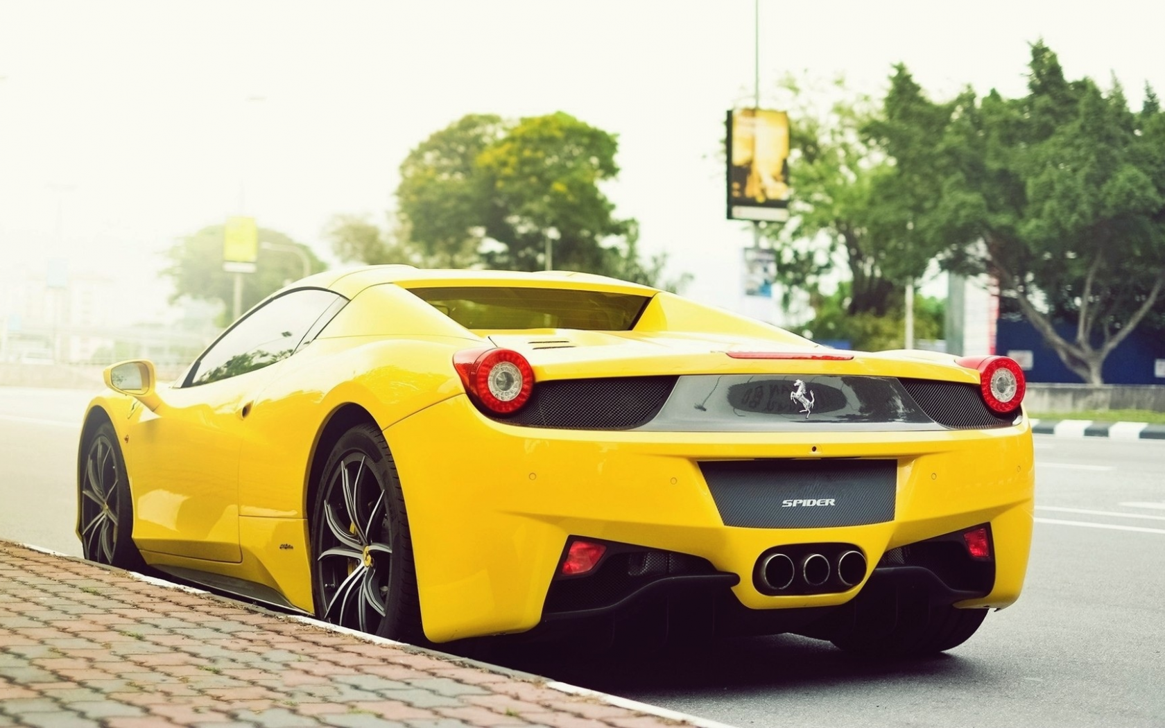 транспортных средств, cars, Ferrari, желтые, yellow, автомобили, Ferrari 458 Italia, vehicles, roads, дорог
