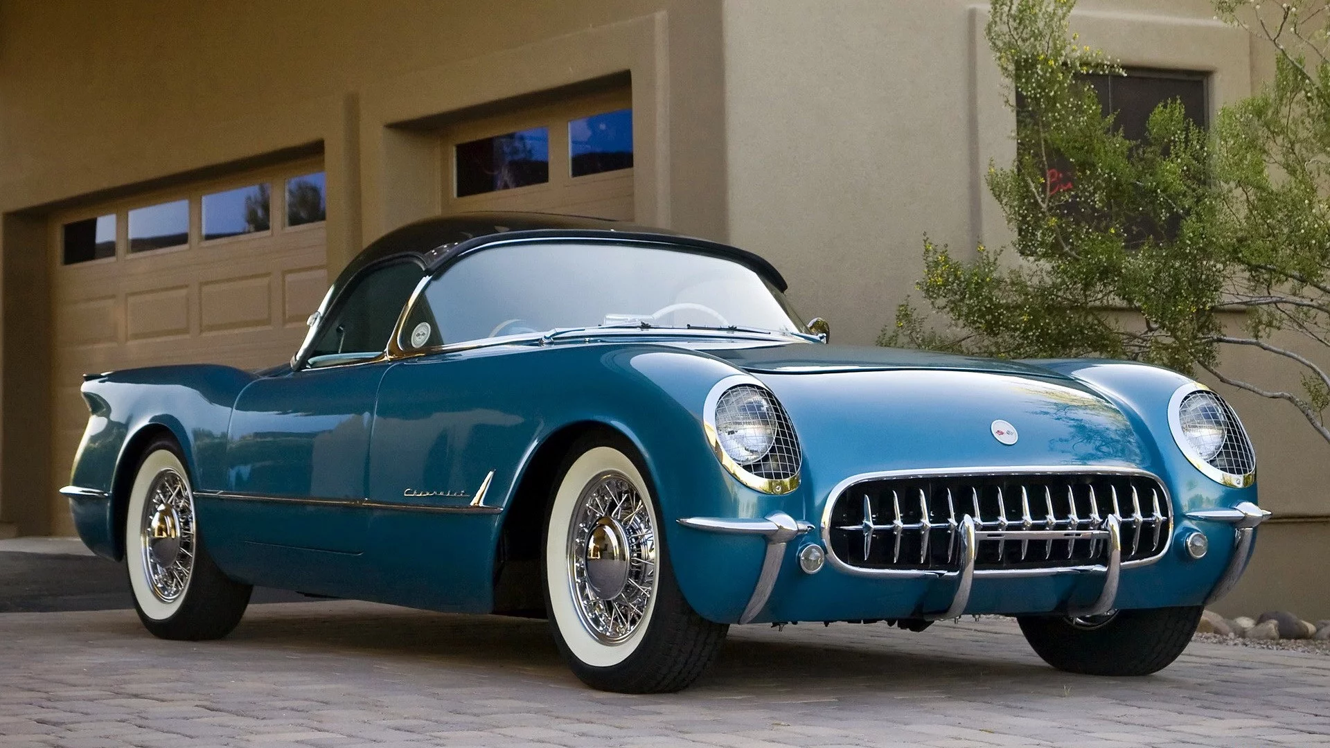 C1, 1954, Corvette, cars, широкоформатный, Автомобили, widescreen