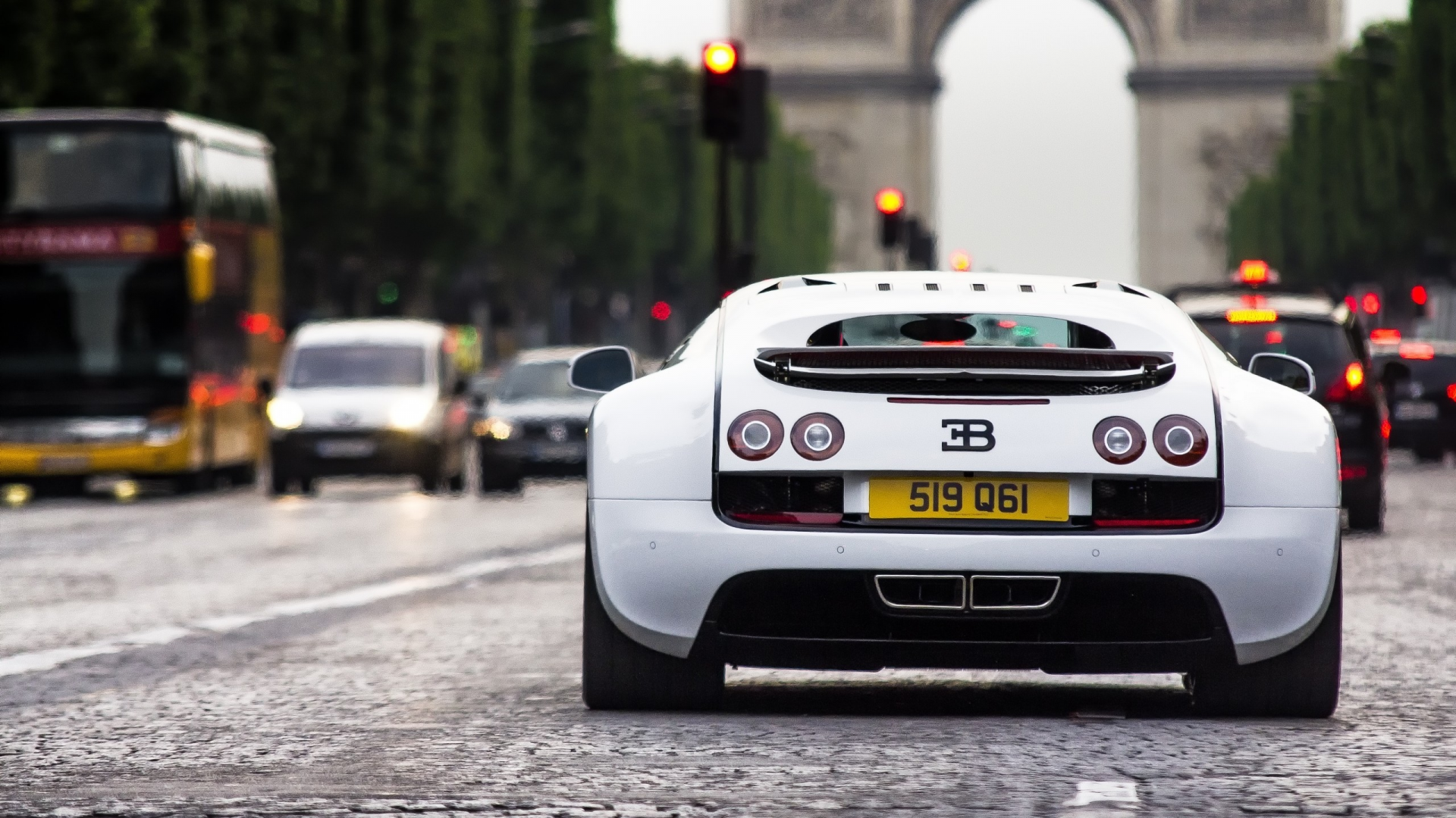 , white, Paris, Bugatti Veyron, cars