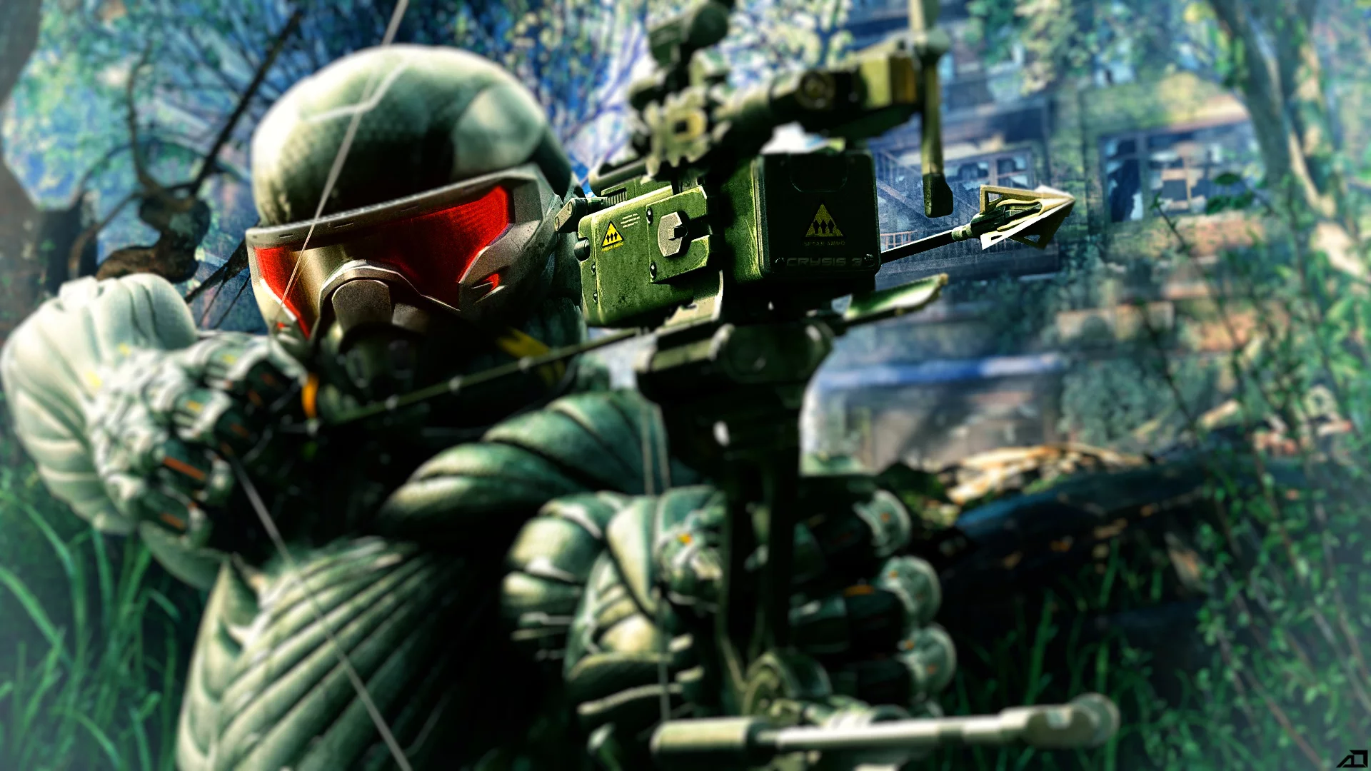 оазис, blurred, дизайнер, размыты, jungle, Crysis, New York City, Crytek, Crysis 3, oasis, джунглей, Нью-Йорк, designer