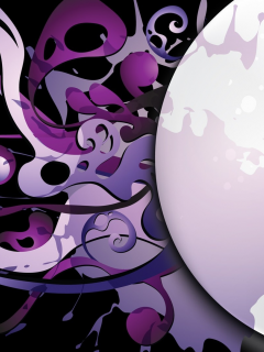 pattern, black background, splashes, vector, графика, purple, graphics, вектор, черный фон, фиолетовый, брызги, шаблон
