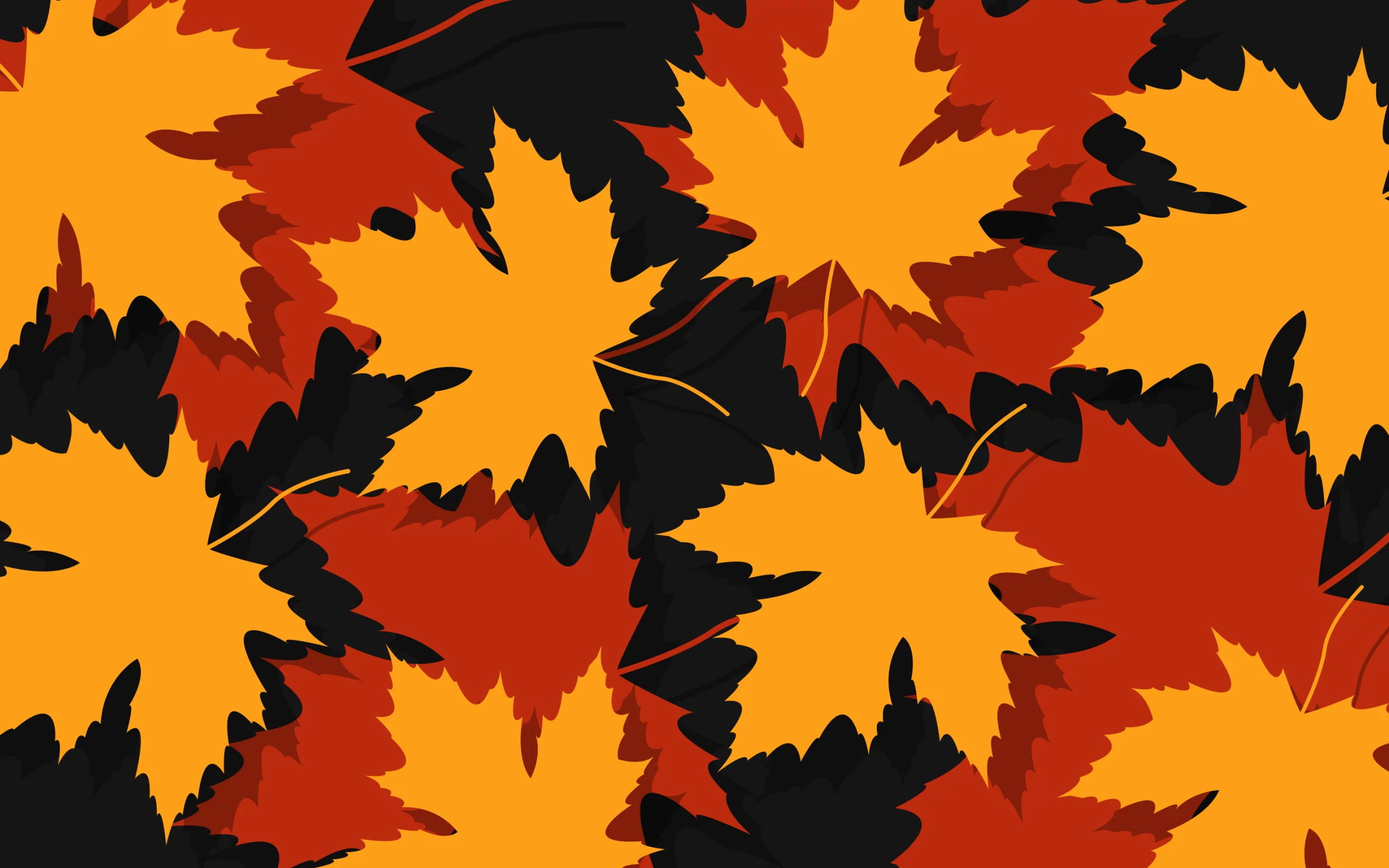 artwork, leaves, minimalistic, autumn, 