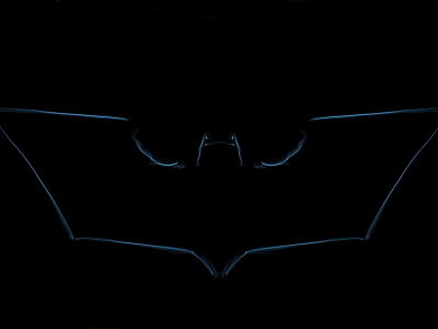 black background, черный фон, Batman Logo, Batman, Бэтмен