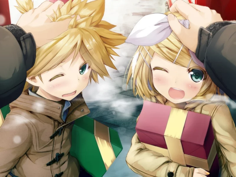 близнецы, twins, anime girls, блондинки, blondes, Kagamine Len, аниме девочки, Vocaloid, Kagamine Rin, аниме парни, anime boys
