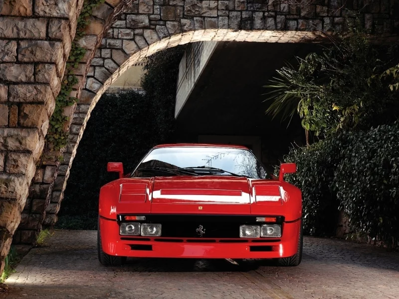 Ferrari, транспортные средства, plants, 1985, trees, indoors, растения, cars, деревья, автомобили, Ferrari 288 GTO, streets, улицы, vehicles, помещения