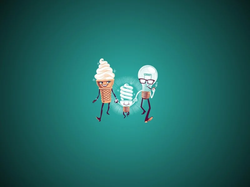 light bulbs, family, , ice cream