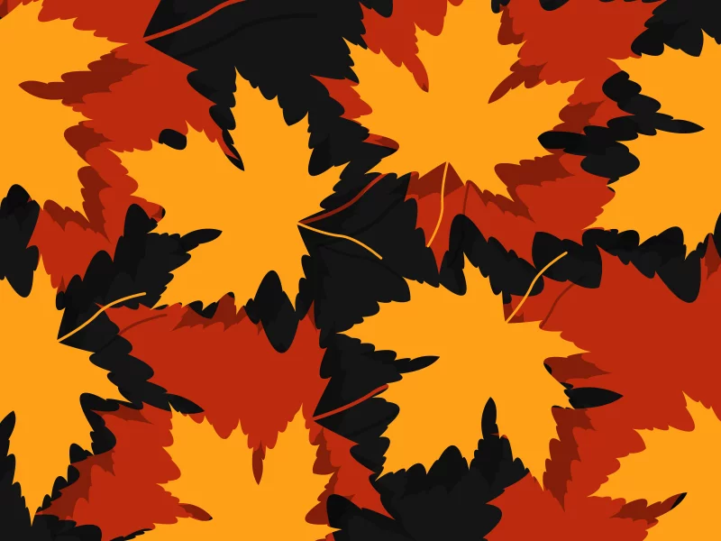 artwork, leaves, minimalistic, autumn, 