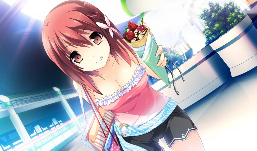 девушка, карие глаза, Kono oozora ni tsubasa wo hirogete, himegi ageha
