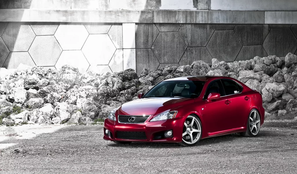 тюнинг, автомобиль, лексус, is, Lexus, красный