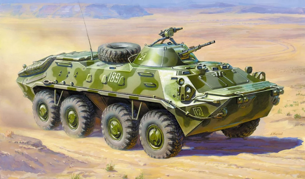 Бтр-70, боевая, бронетранспортер, советский, колесная