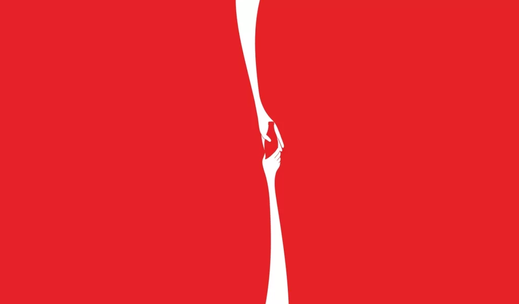 Кока-кола, руки, бутылка, фон, coca-cola