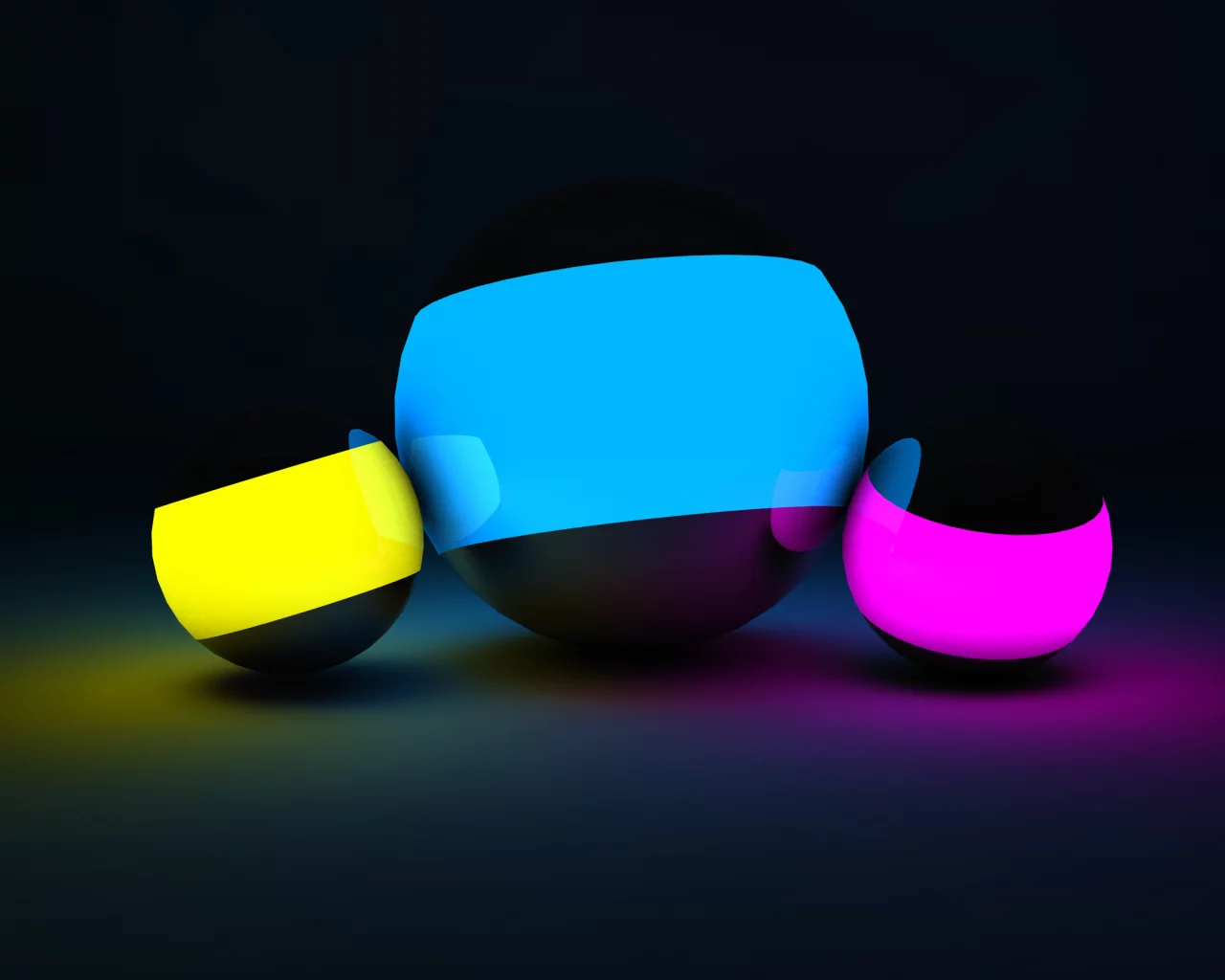 balls, 3D, фон, smooth, тени, CINEMA 4D, red, purple, blue, желтые, cinema 4d, гладкие, фиолетовые, dark, красные, yellow, светом, синие, шары, shadows, Blau, background, light, темные