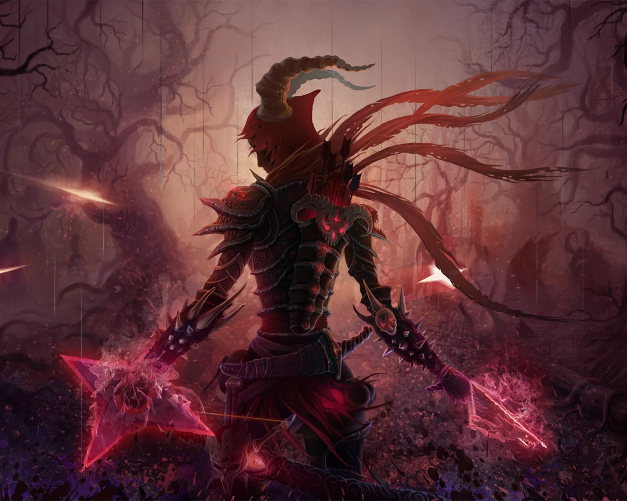 охотник, броня, арт, на демонов, kotnonekot, Diablo 3, оружие