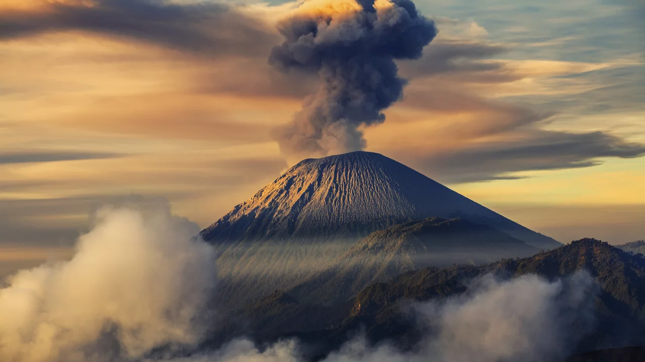 ява, semeru, вулкан семеру, Индонезия