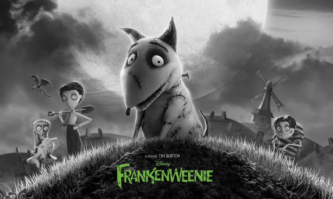 Frankenweenie, disney, мультфильм, tim burton, dog, франкенвини, собака