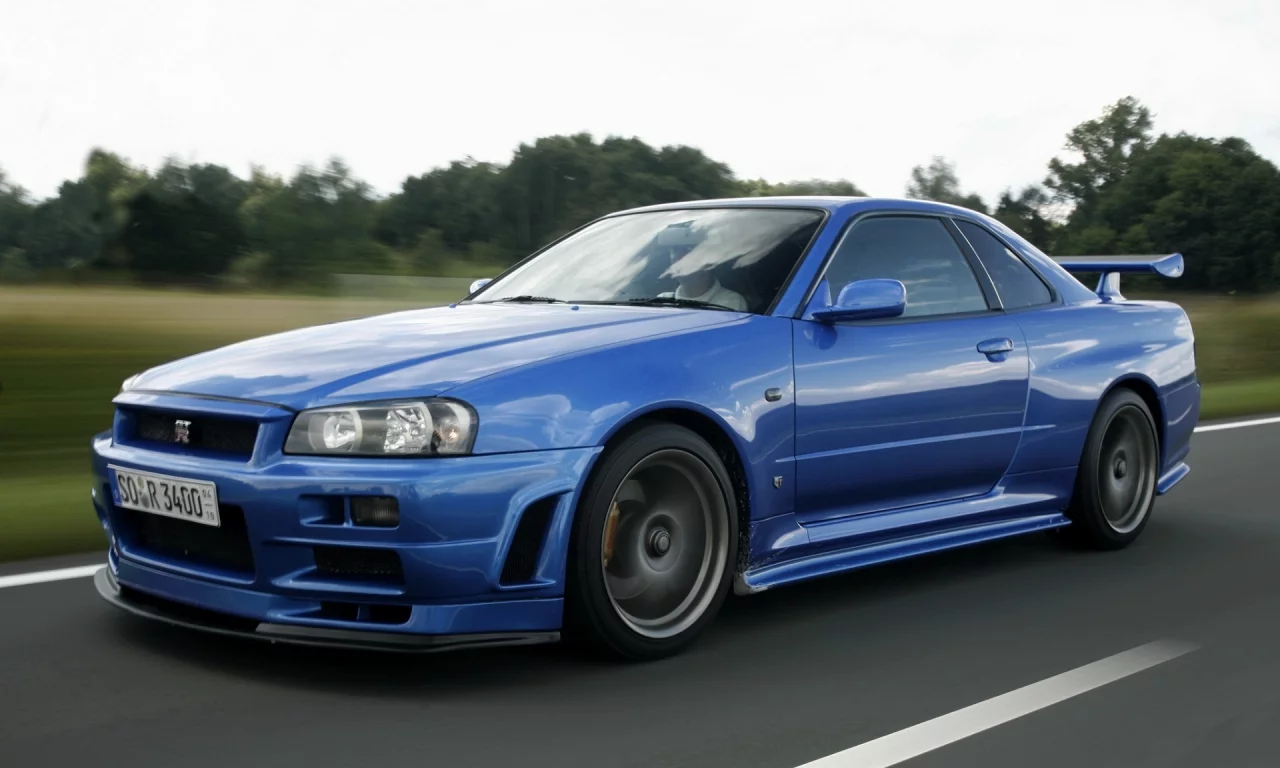 гтр, r34, ниссан, Nissan, gt-r, синий, skyline, скайлайн, v-spec