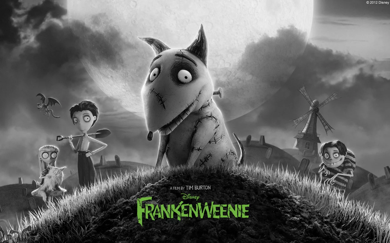 Frankenweenie, disney, мультфильм, tim burton, dog, франкенвини, собака