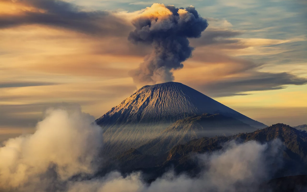 ява, semeru, вулкан семеру, Индонезия