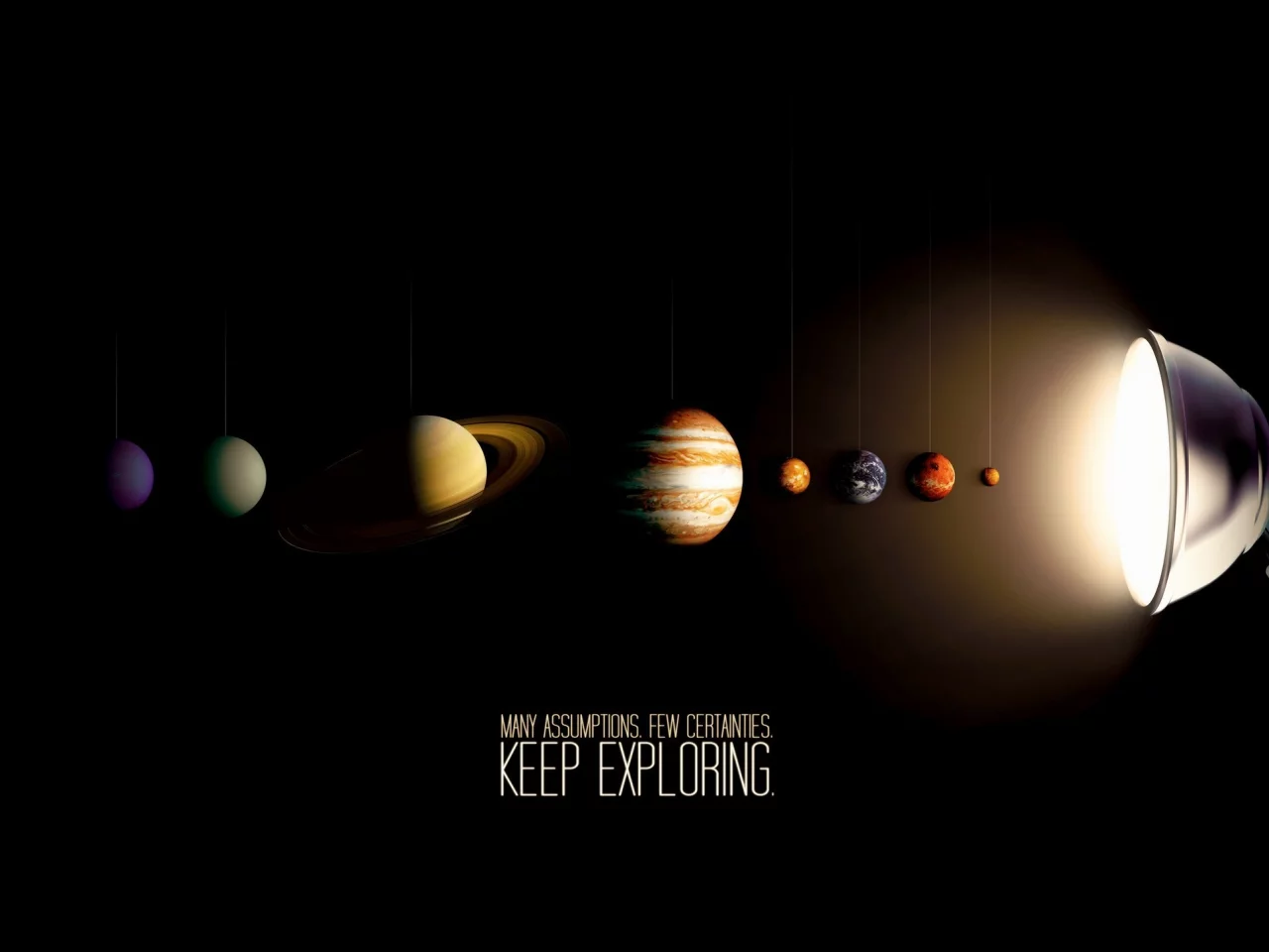 солнечная система, лампа, Planets
