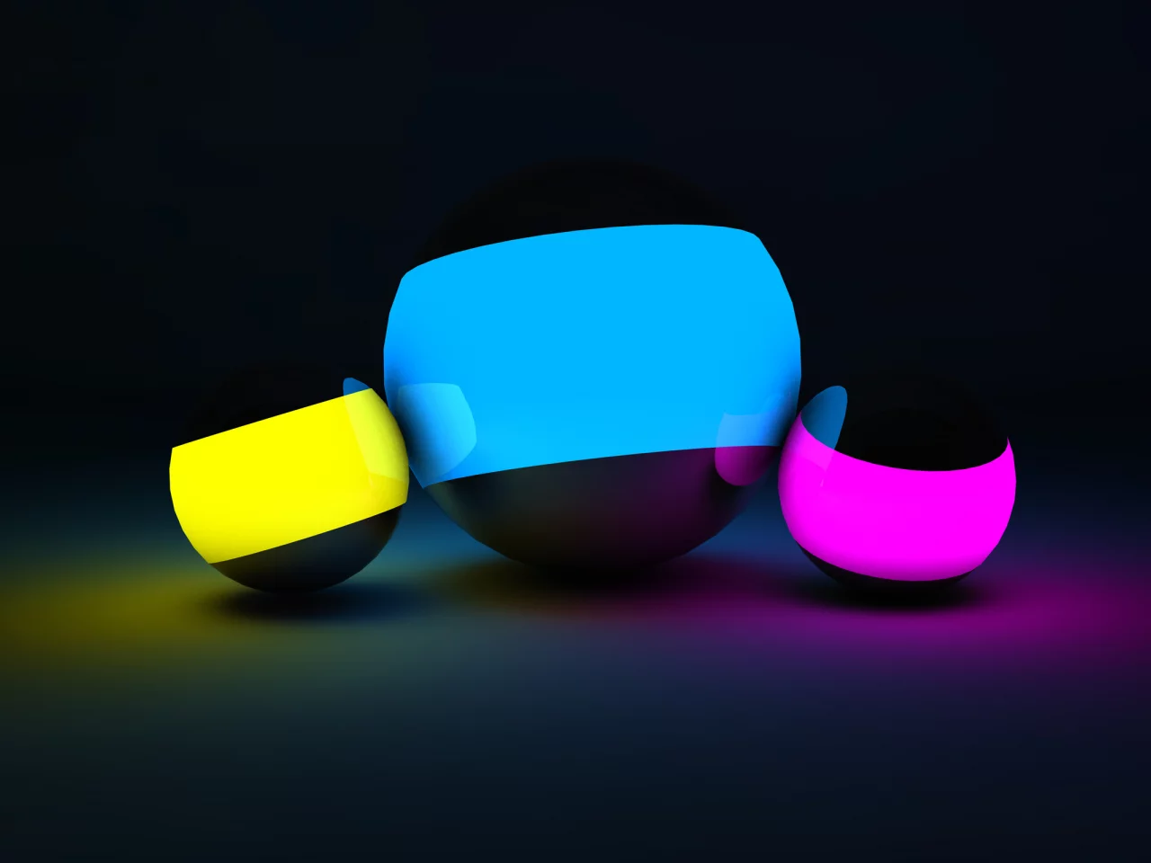 balls, 3D, фон, smooth, тени, CINEMA 4D, red, purple, blue, желтые, cinema 4d, гладкие, фиолетовые, dark, красные, yellow, светом, синие, шары, shadows, Blau, background, light, темные