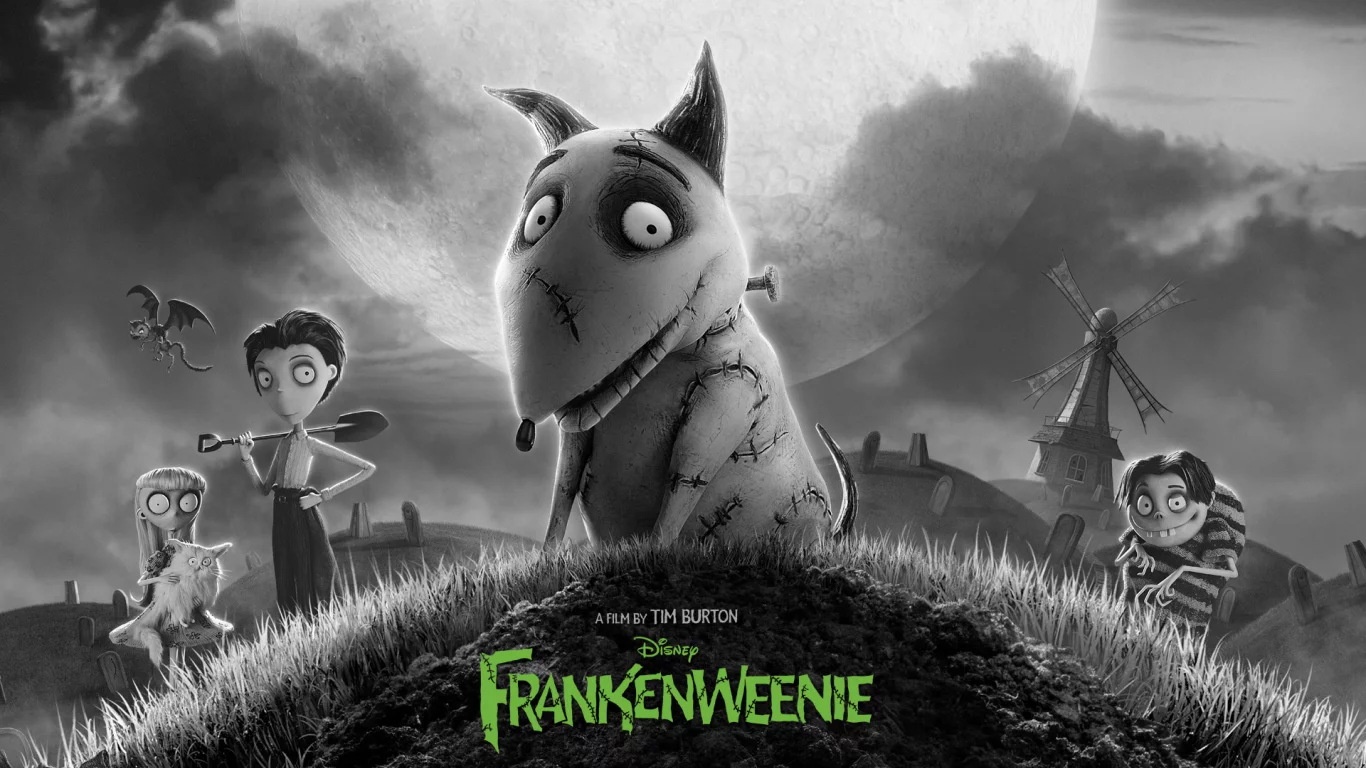 Frankenweenie, disney, мультфильм, tim burton, dog, франкенвини, собака